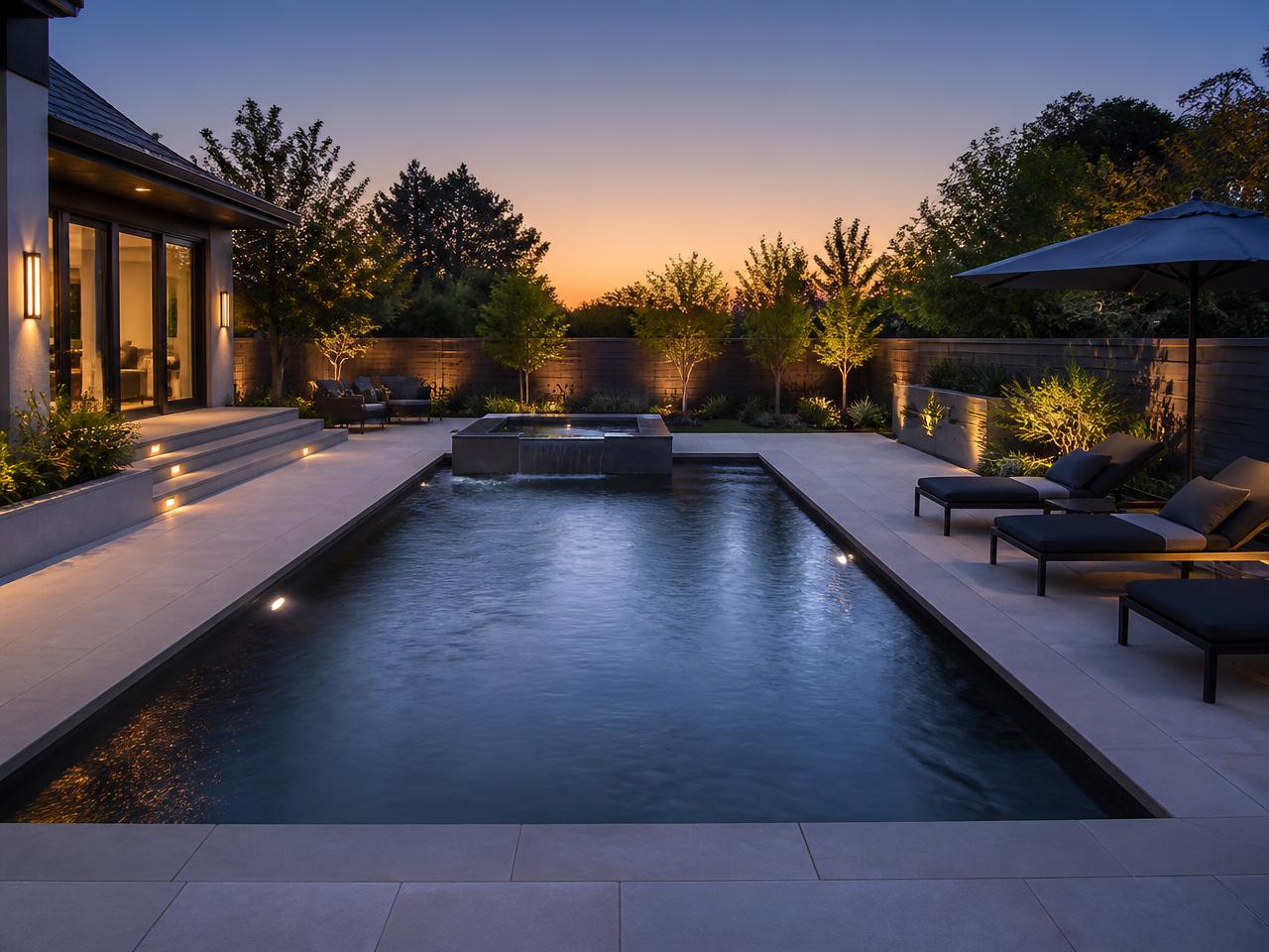 New Pool & Spa in Encino